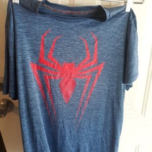 Mens marvel spiderman blue XL shirt